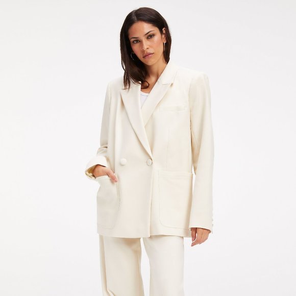 Good American Jackets & Blazers - GOOD AMERICAN NWT WOVEN BLAZER 2.0